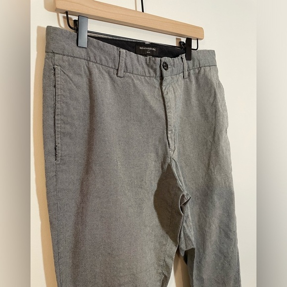 Banana Republic Gavin Gray Chino Pants, 33 Waist 100% Cotton - Picture 3 of 6